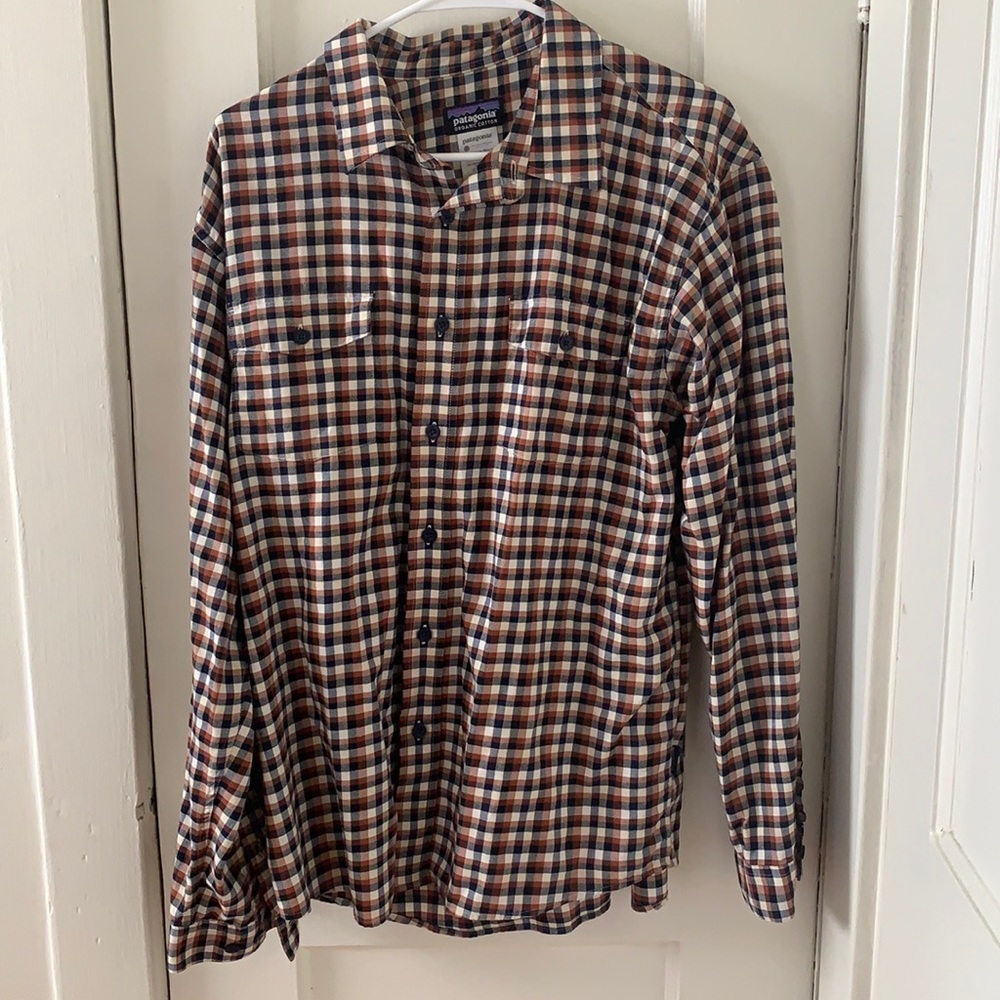 Patagonia Men’s L Buckshot Flannel Shirt, Button Down, Long Sleeved